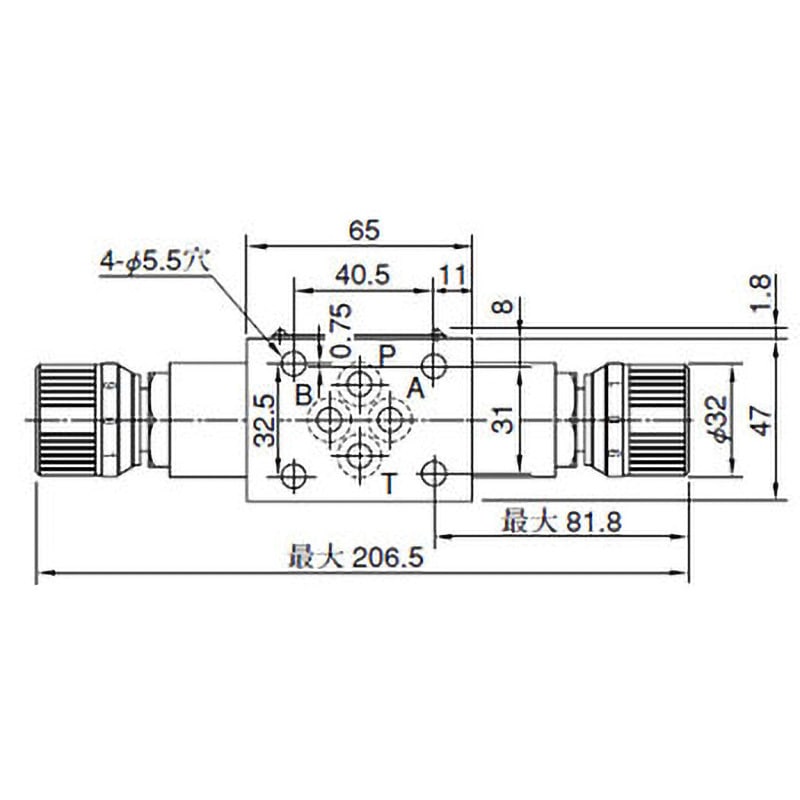 MSTW-01-X-10 スロットルチェックモジュラー弁 油研工業 流量制御弁