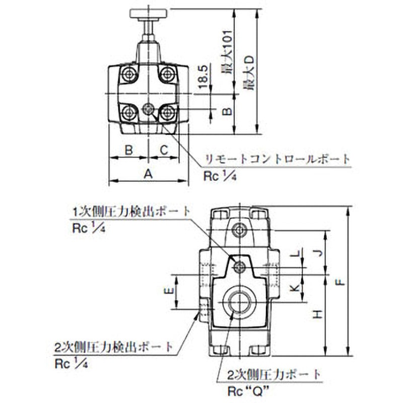 RT-06-B-22 減圧弁 油研工業 ねじ接続形   RT-06-B-22 34,437円