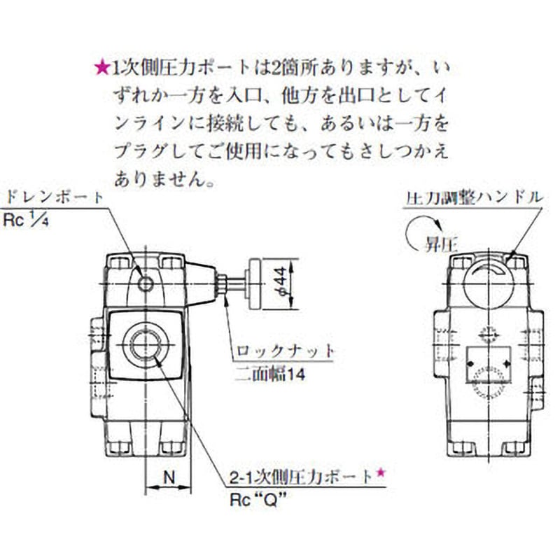 RT-06-B-22 減圧弁 油研工業 ねじ接続形 RT-06-B-22 - 【通販モノタロウ】