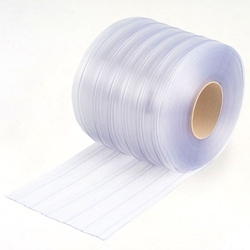 工場用ビニールカーテンシート KYORAKU(キョーラク) 透明ブルー色 制電