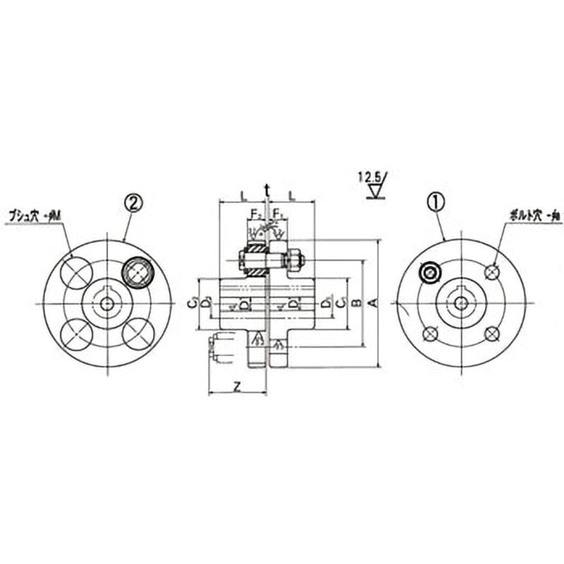 CL200 フランジ形たわみ軸継手 カネミツ 全長146mm CL200 - 【通販モノタロウ】