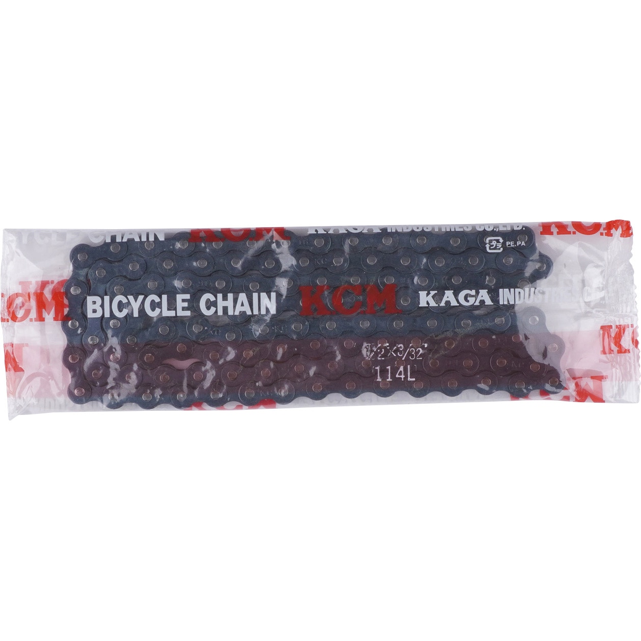 KCM475-114L 自転車用チェーン KCM(加賀工業) 黒色 リンク数114L 1/2×3 KCM475-114L 自転車用チェーン KCM(加賀工業) 黒色 リンク数114L 1/2×3