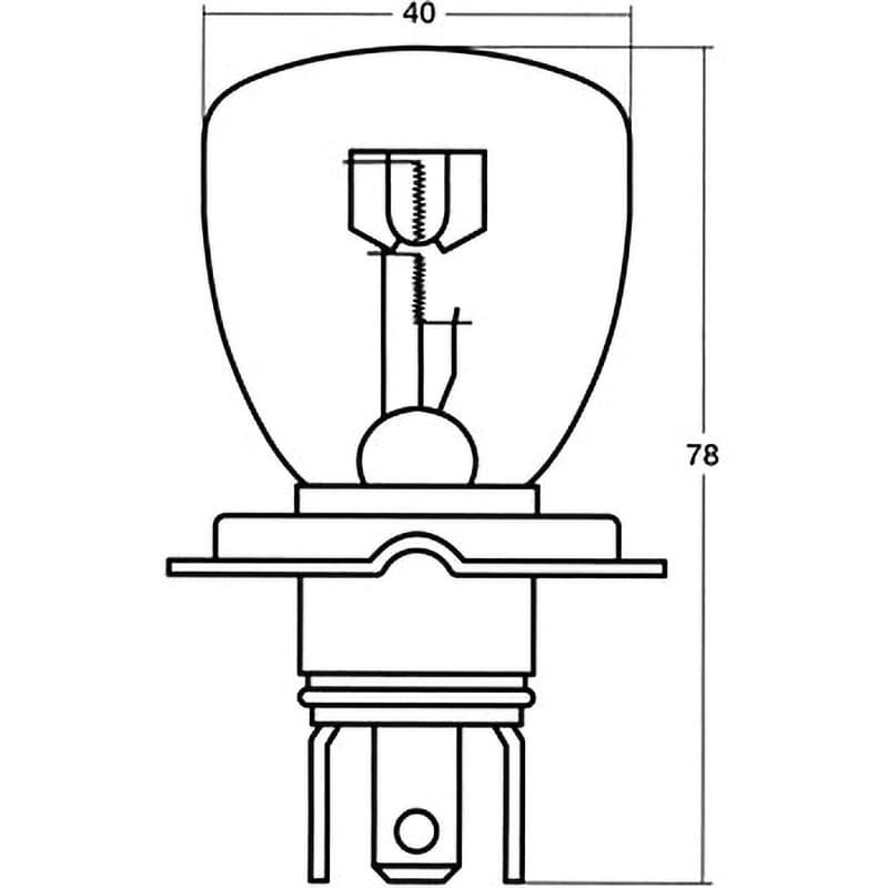 A8151H ヘッドランプ・フォグランプ用電球(つば付ダブル) 12V 1個 STANLEY(スタンレー電気) 【通販モノタロウ】