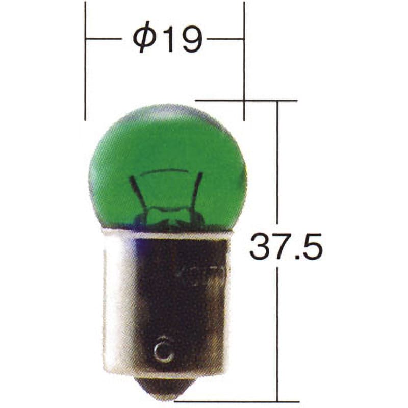 3441G カラーバルブ 12V 1箱(10個) KOITO 【通販サイトMonotaRO】