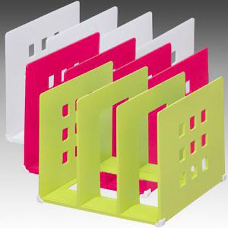 らっく A-7321-6 仕切りラック リヒトラブ 黄緑色 1個 A-7321-6