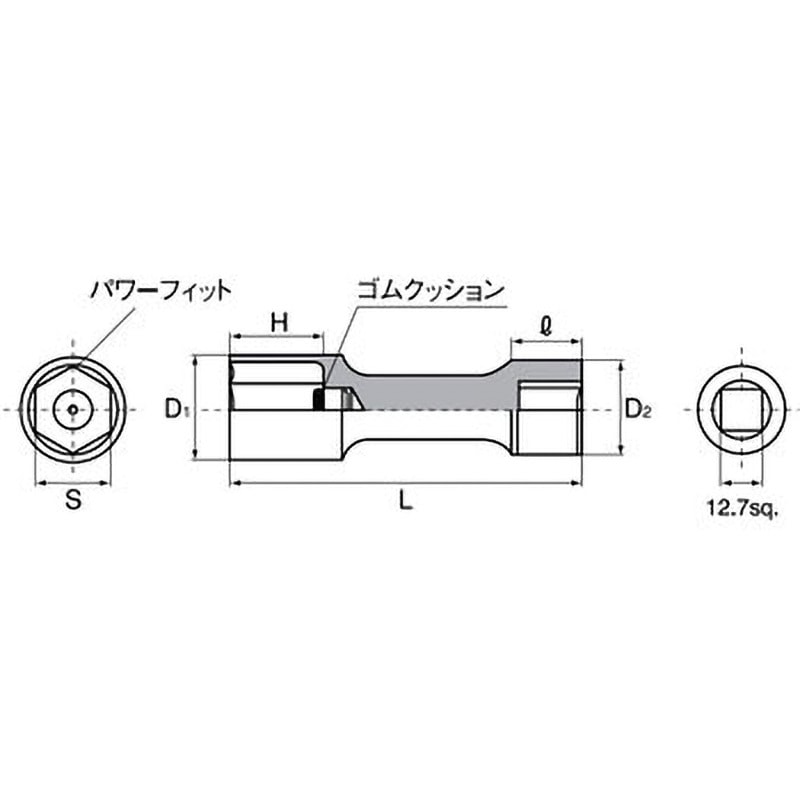 BP49-21 インパクトレンチ用ホイールナットソケット 1個 KTC BP49-21 インパクトレンチ用ホイールナットソケット 1個 KTC
