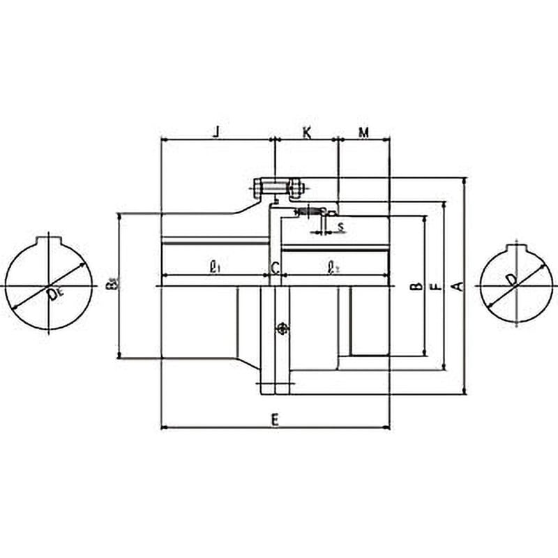 GC-SEM125 GCカップリング GC-SEM(並・延長軸形) セイサ 許容偏心1mm
