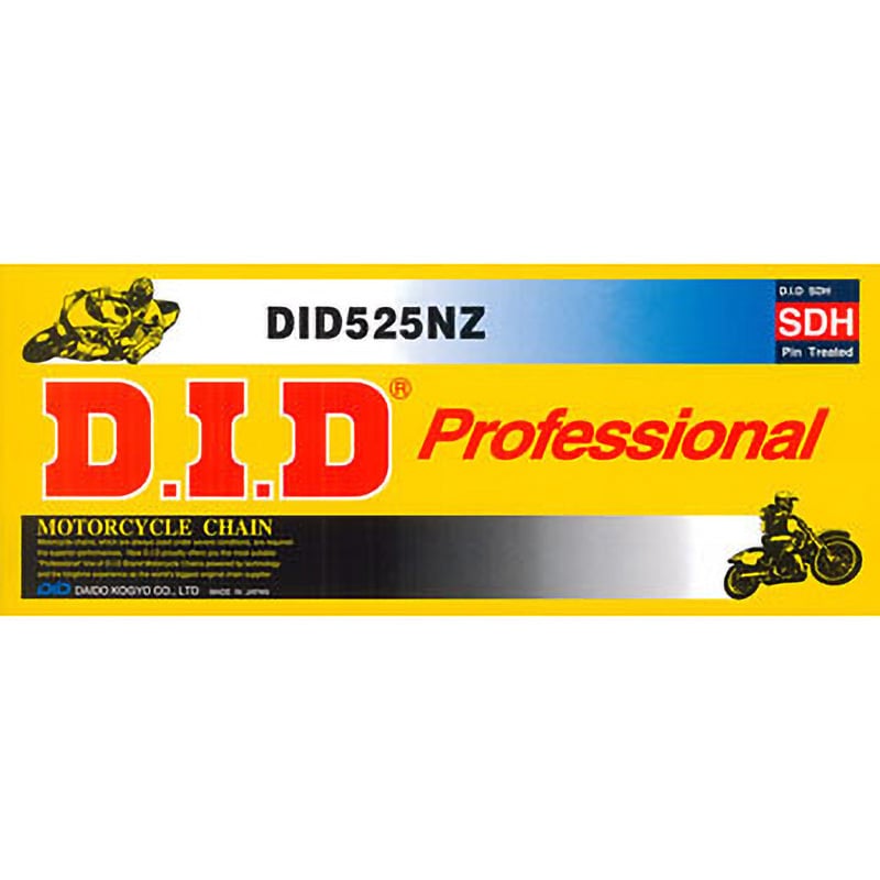 525NZ SDH-100FB ノンシールチェーン NZシリーズ DID リンク数 525NZ SDH-100FB ノンシールチェーン NZシリーズ DID リンク数