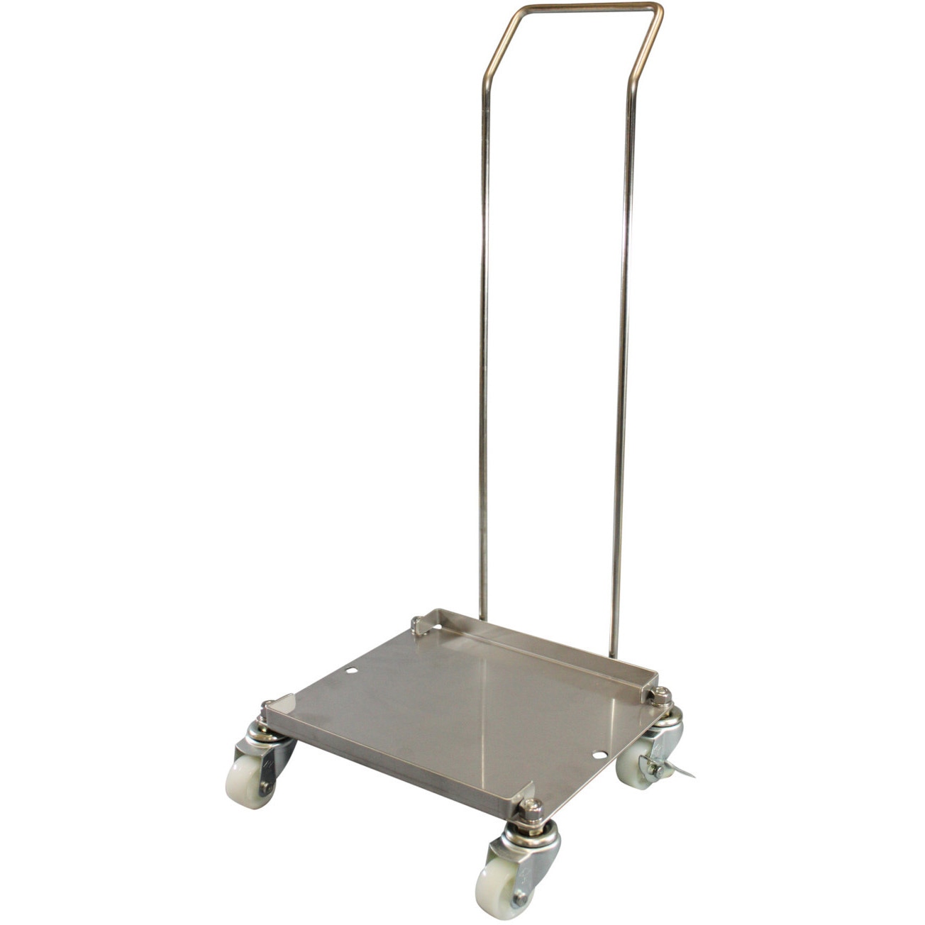 S65-002 HSIC 一斗缶台車 1缶用 SUSハンドル付 エム・あい 高さ内寸