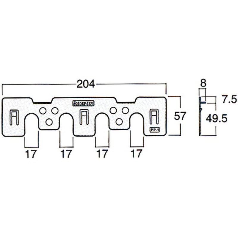 KP-S122 調整板(KP-120用) 1箱(30セット) 城東テクノ 【通販サイト