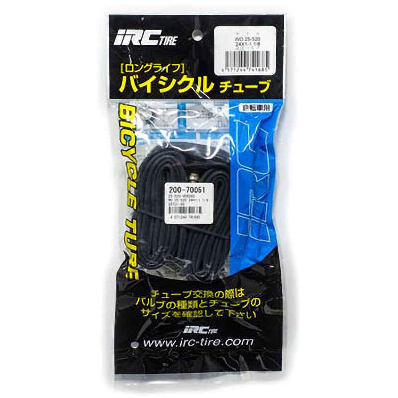 25-520 24×1 1/8 車椅子用チューブ IRC 25-520 24×1 1/8サイズ 1本 - 【通販モノタロウ】