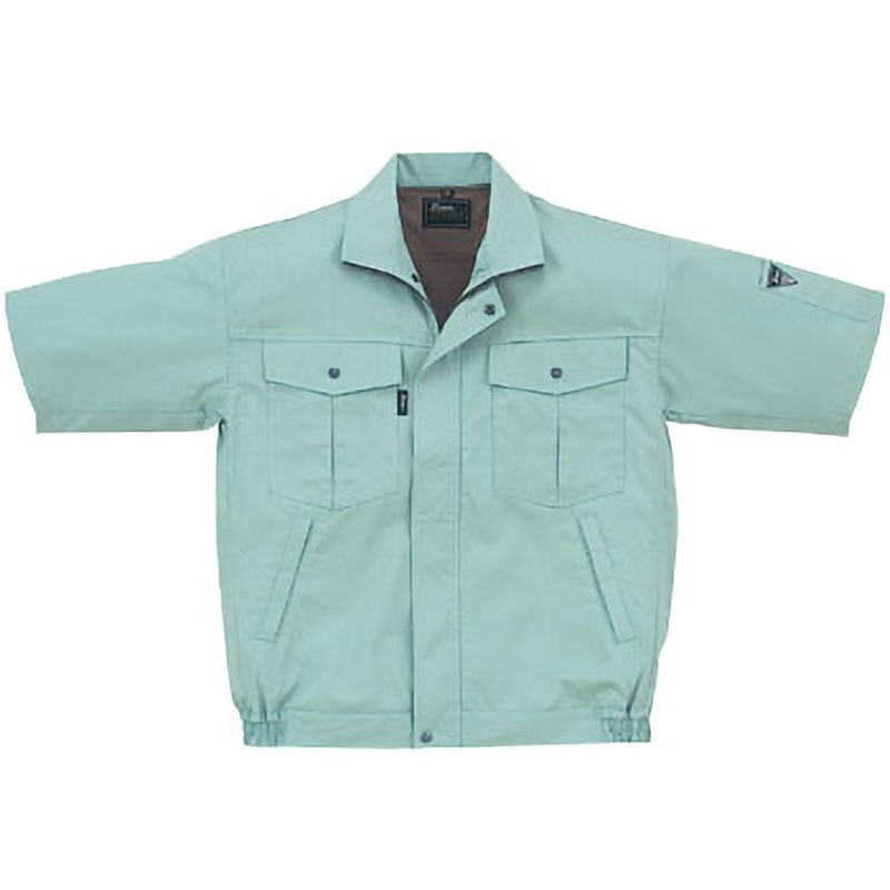 1351 1351 プリーツロン 半袖ブルゾン ジーベック 綿100% ウエザークロス グリーン色 LL着丈67cm 1351 1351 プリーツロン 半袖ブルゾン ジーベック 綿100% ウエザークロス グリーン色 LL着丈67cm