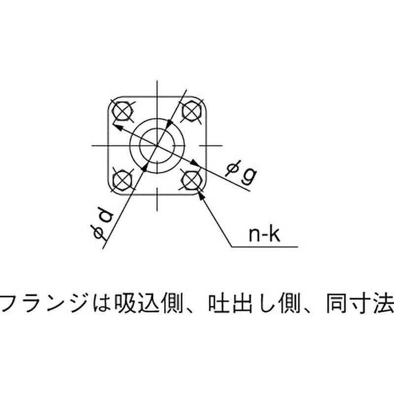 PSS2-406-0.4S ステンレス製Pラインポンプ 川本ポンプ(川本製作所) 単相100V 口径40mm - 【通販モノタロウ】