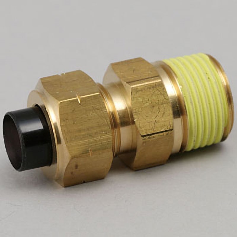 PN-3/8-PT3/8-BS ジュンロン黄銅製継手 ニップル 潤工社 R