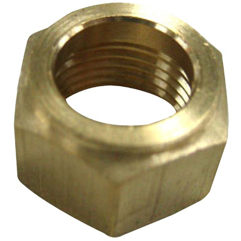 UN-5/16 ジュンロン黄銅製継手 袋ナット 潤工社 インチ系列 適合チューブ外径7.94mm 1袋(100個)