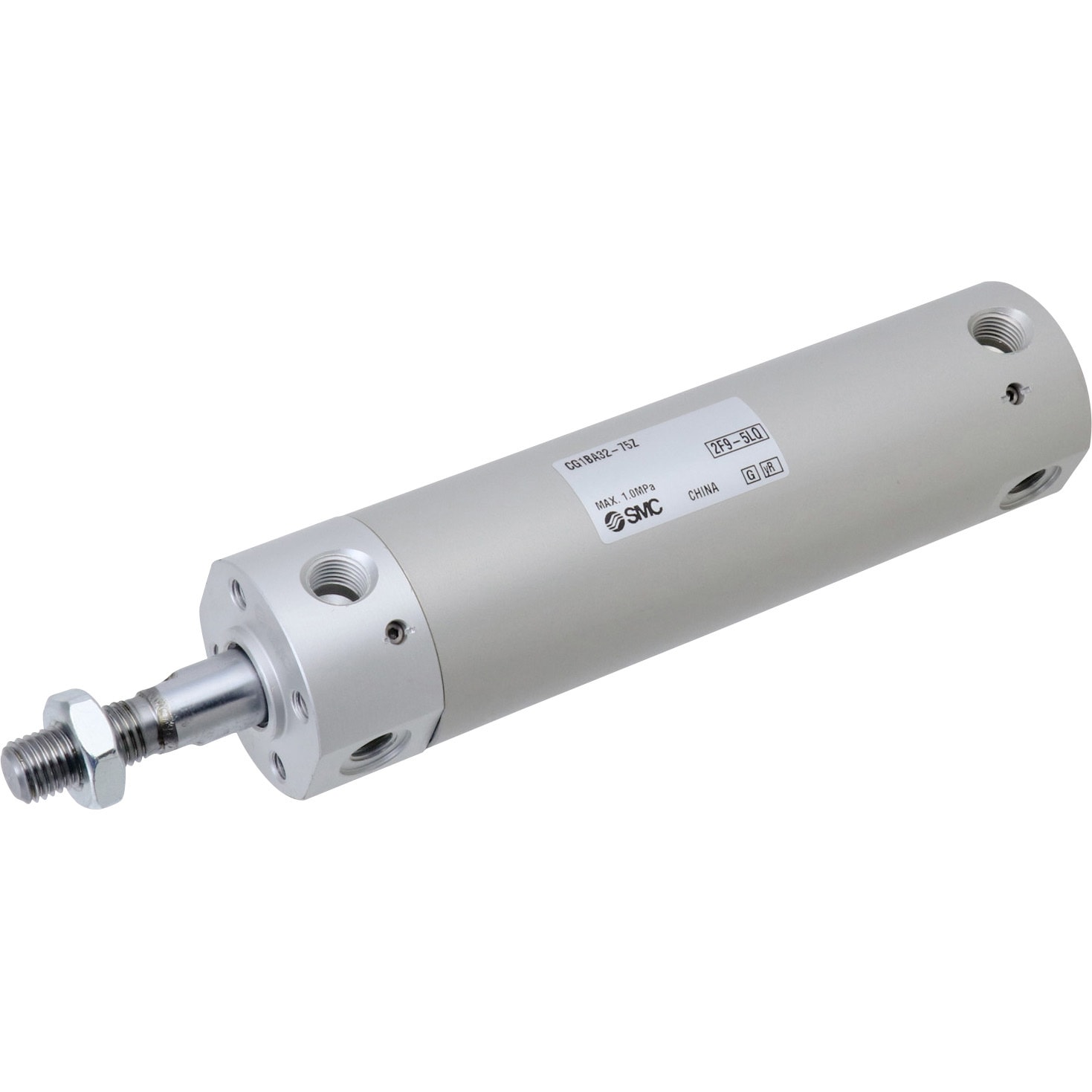 CG1BA32-75Z CG Series(CG1BA32) SMC 複動片ロッド エアクッション ポートねじの種類Rc ブラケットなし シリンダストローク75mm