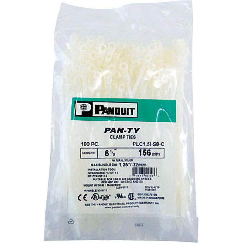 PLC1.5I-S8-C ネジ止めタイプ結束バンド PANDUIT(パンドウイット) 最大