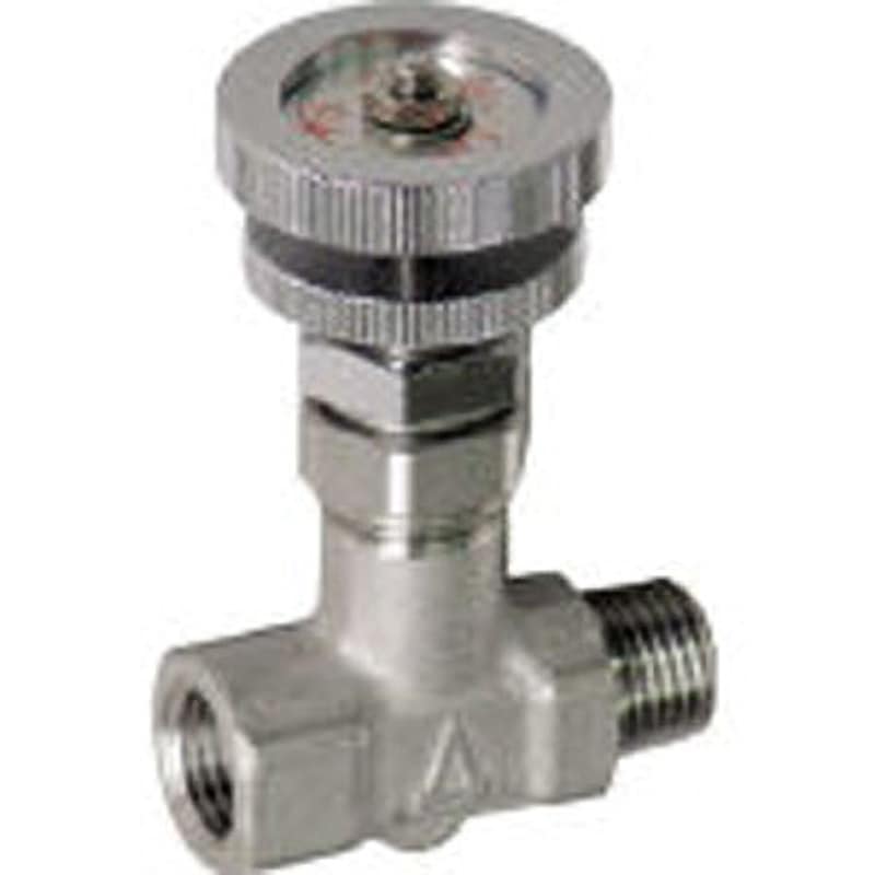 SM-1011 チッコロα アソー ローレット式 ニードルバルブ ストレート 呼び径(B)1/8  SM-1011