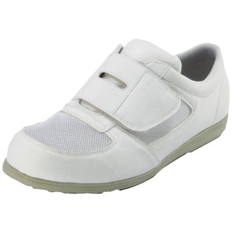 Jeep メッシュデザイン シューズ ホワイ CA61 静電作業靴 クリーンエース メッシュ靴 CA-61 1足 シモン 【通販