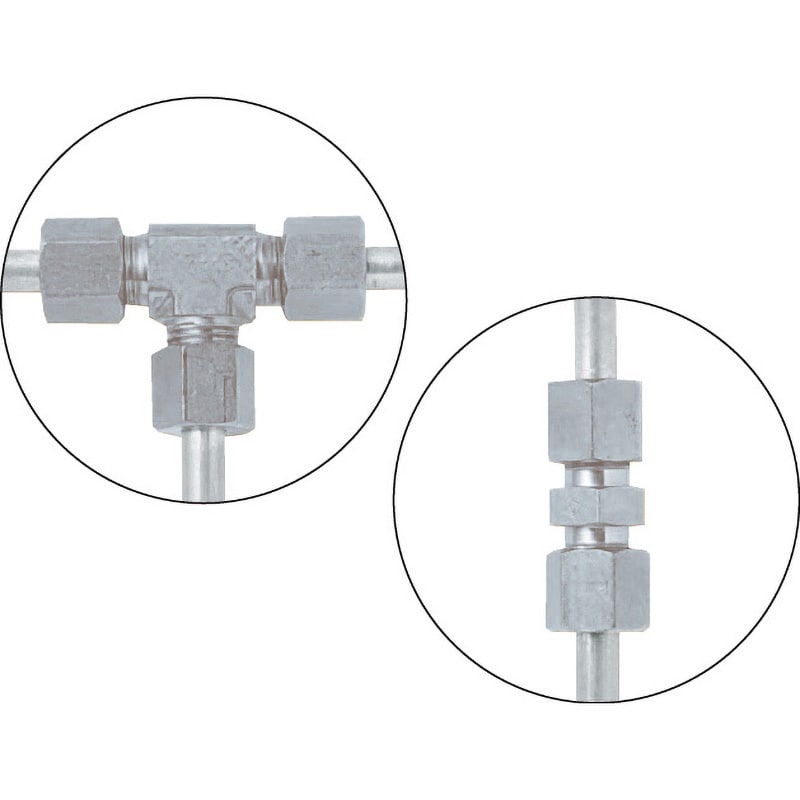 MC-10-4 Wフェルールフィッティング MC ハーフユニオン フジトク 材質SUS316 全長47.2mm - 【通販モノタロウ】