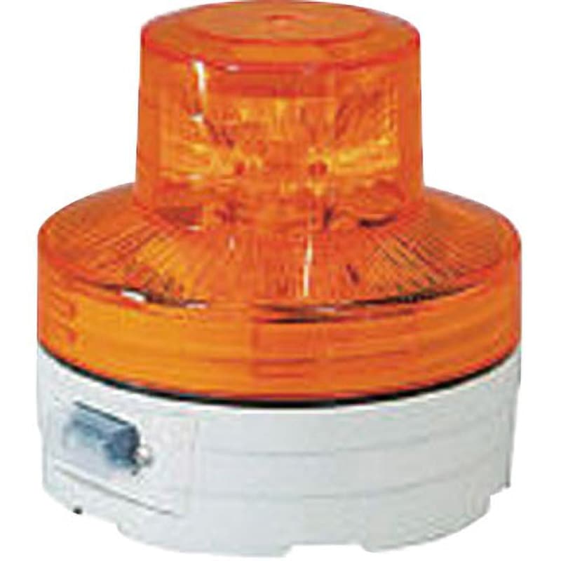 NU-BY 電池式LED回転灯ニコUFO 夜間点灯タイプ 日動工業 黄色 径76mm