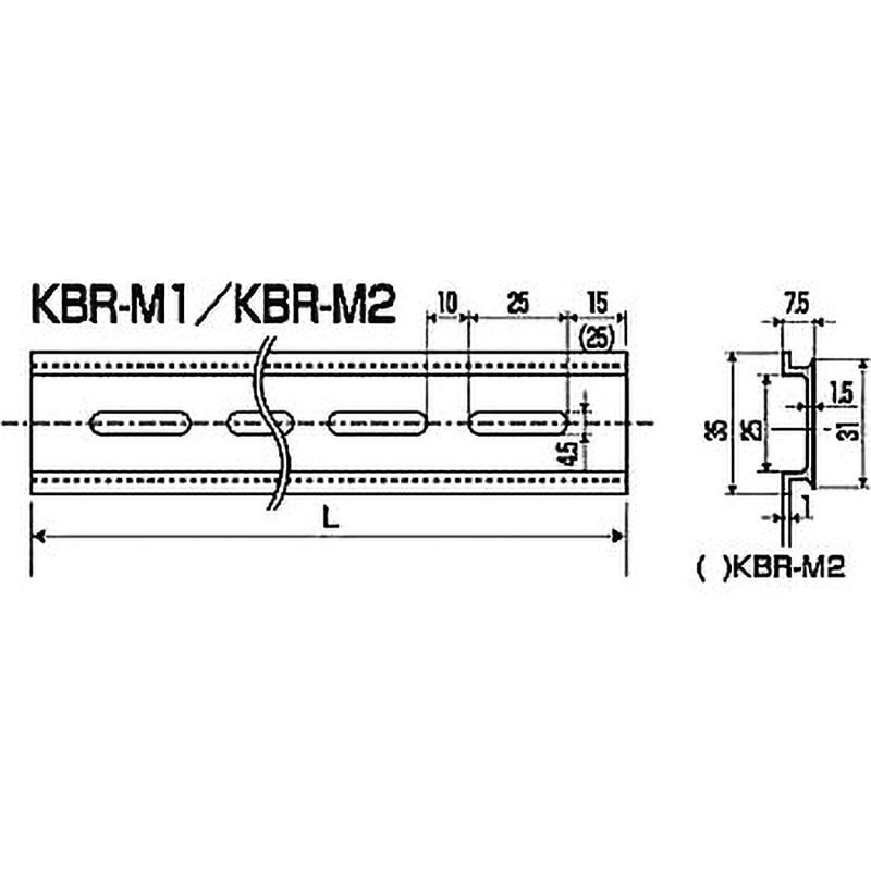 興和化成 ベースレール KBR-K1 1本 wyw801m 興和化成のベースレールならケーブル百貨