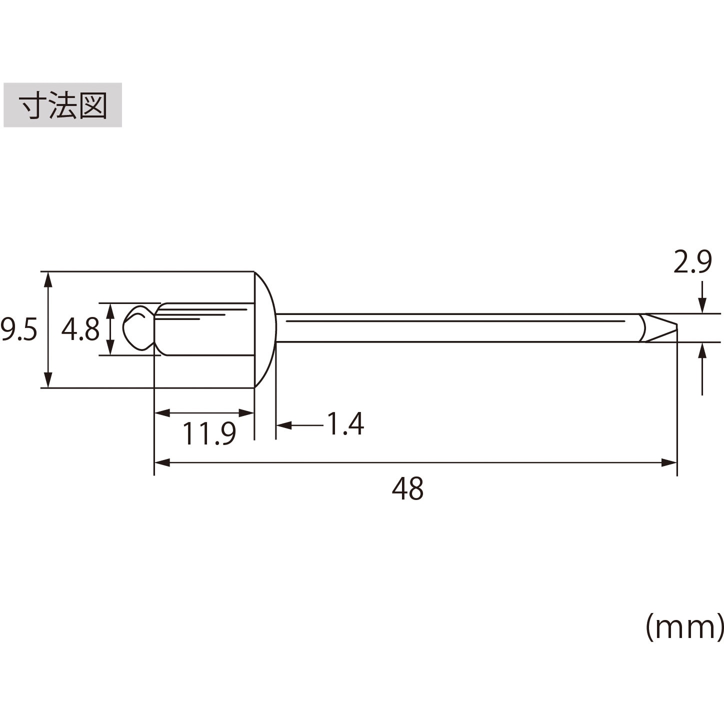 NST 6-5EB ブラインドリベット エコBOX(ステンレス/ステンレス製