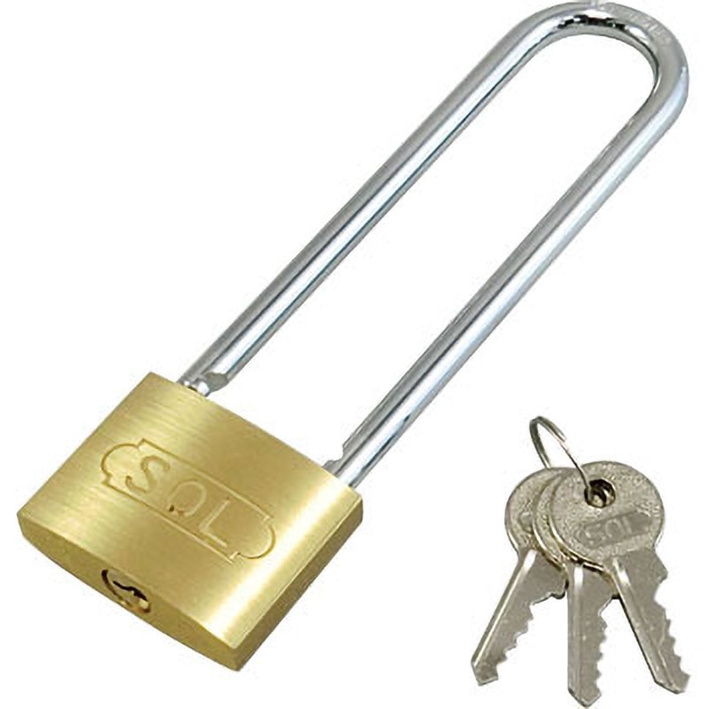 2500SD-50L シリンダー南京錠(ツル長・同一タイプ) SOL HARD キー式