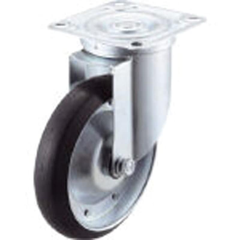 ASHG-200-RB エアーキャスター(自在車) ワコーパレット 鋳物(イモノ)車輪 単輪 200径 取付高250mm  ASHG-200-RB