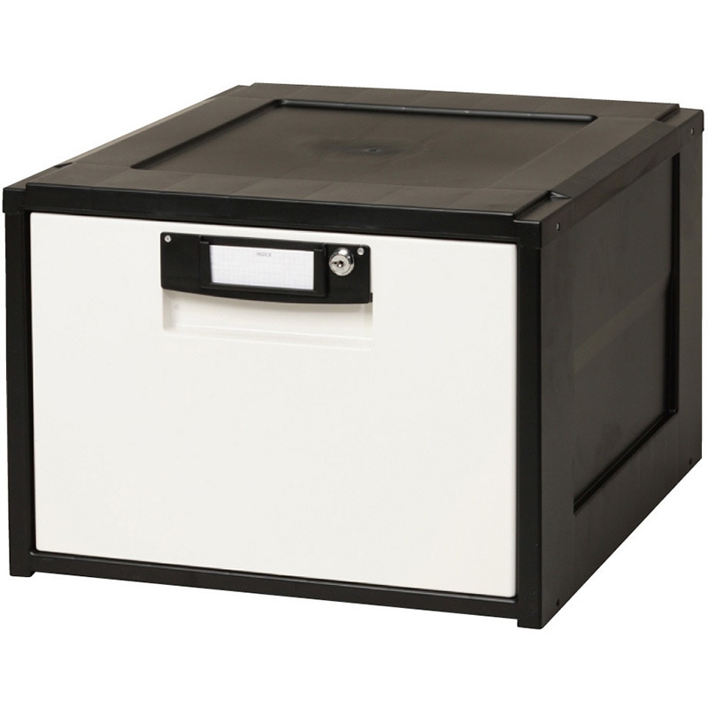 HG-301-BK 事務収納 オフィスチェスト アイリスオーヤマ 1段 幅425mm