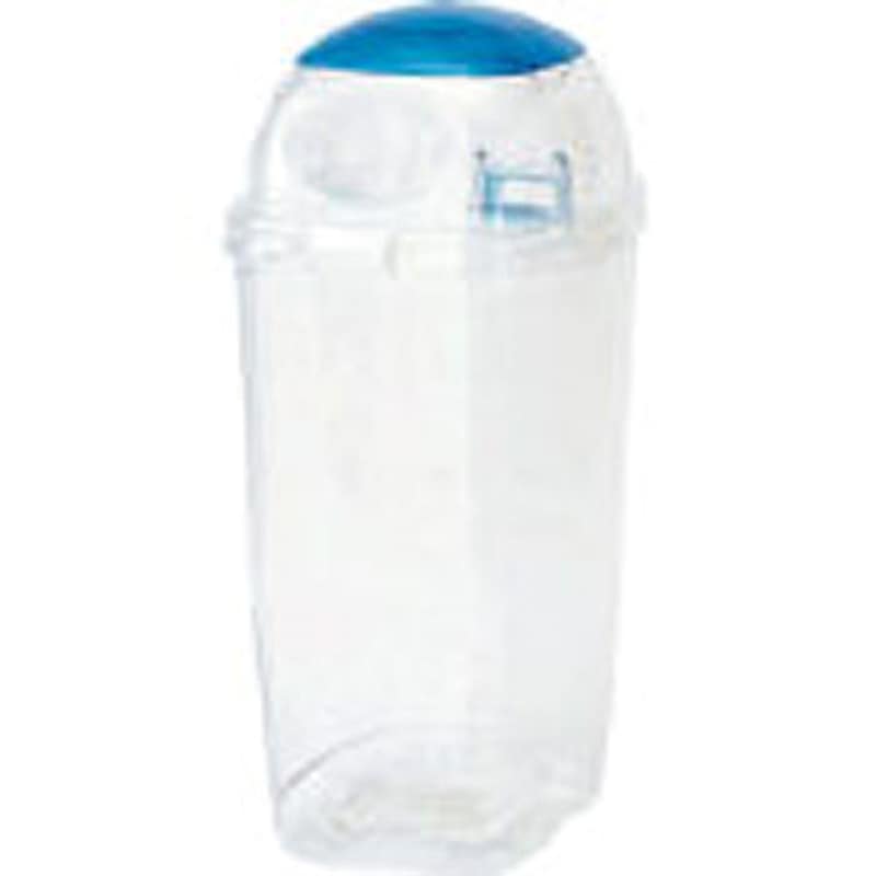 TPDR6B 透明エコダスター セキスイ 本体+フタ 容量60L 分別用 (投入口)ブルー   TPDR6B