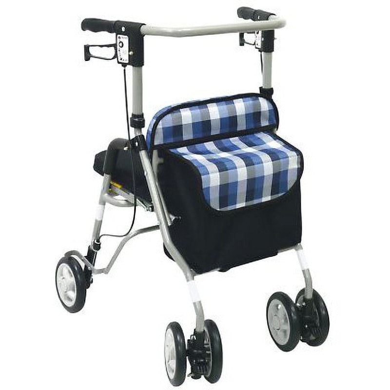 シンフォニーSP 島製作所 Bチェックブルー色 寸法500×560×785～880mm