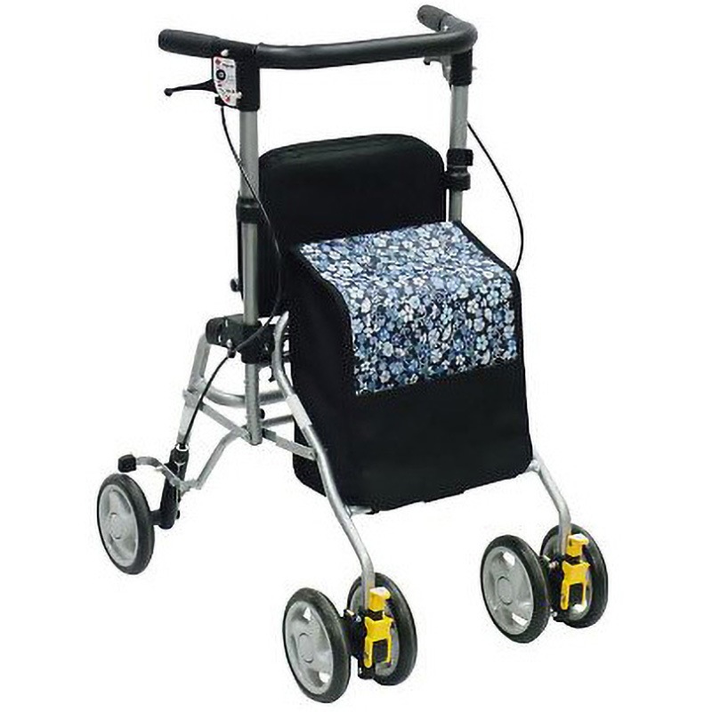 シンフォニーSP スリム 島製作所 花柄紺色 寸法480×600×775～865mm 24,126円