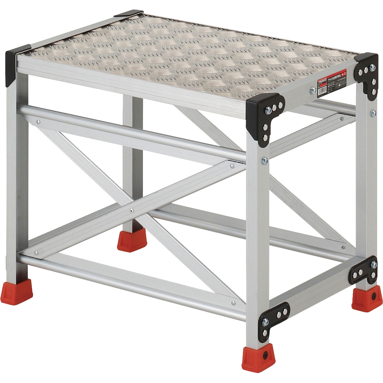 専用　綜縞枠70cmその他 TSFC-165 アルミ製作業用踏台(縞板タイプ)TSFC型 TRUSCO 1段 組立式 天