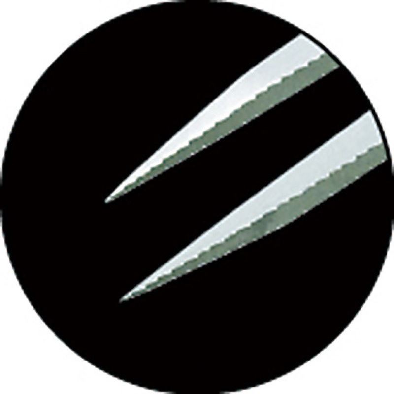 TSP-214 ラバーグリップ付ステンレスピンセット TRUSCO 極細鋭型先