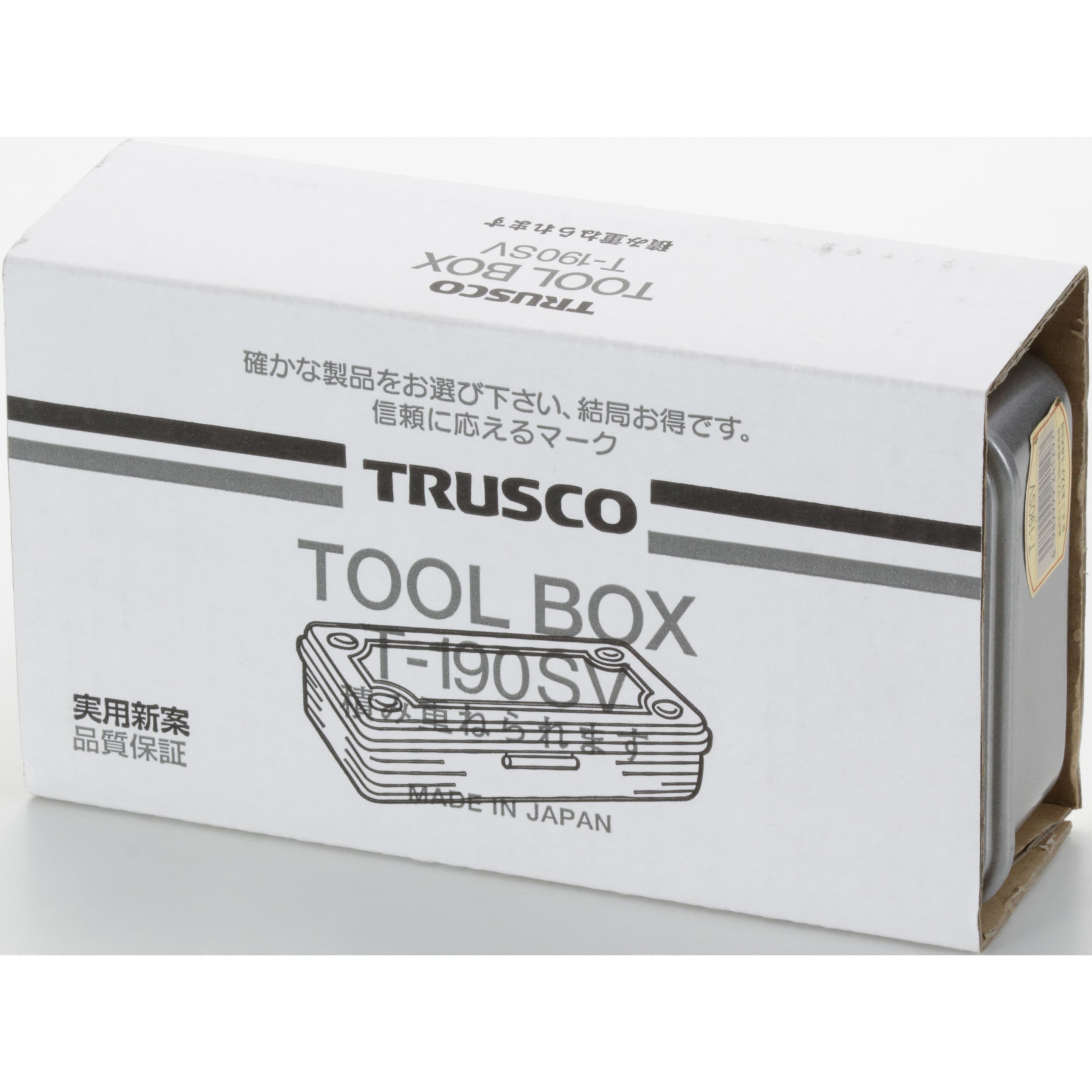 リクエスト箱です！ T-190SV トランク型工具箱 203X109X56 TRUSCO スチール シルバー色 T