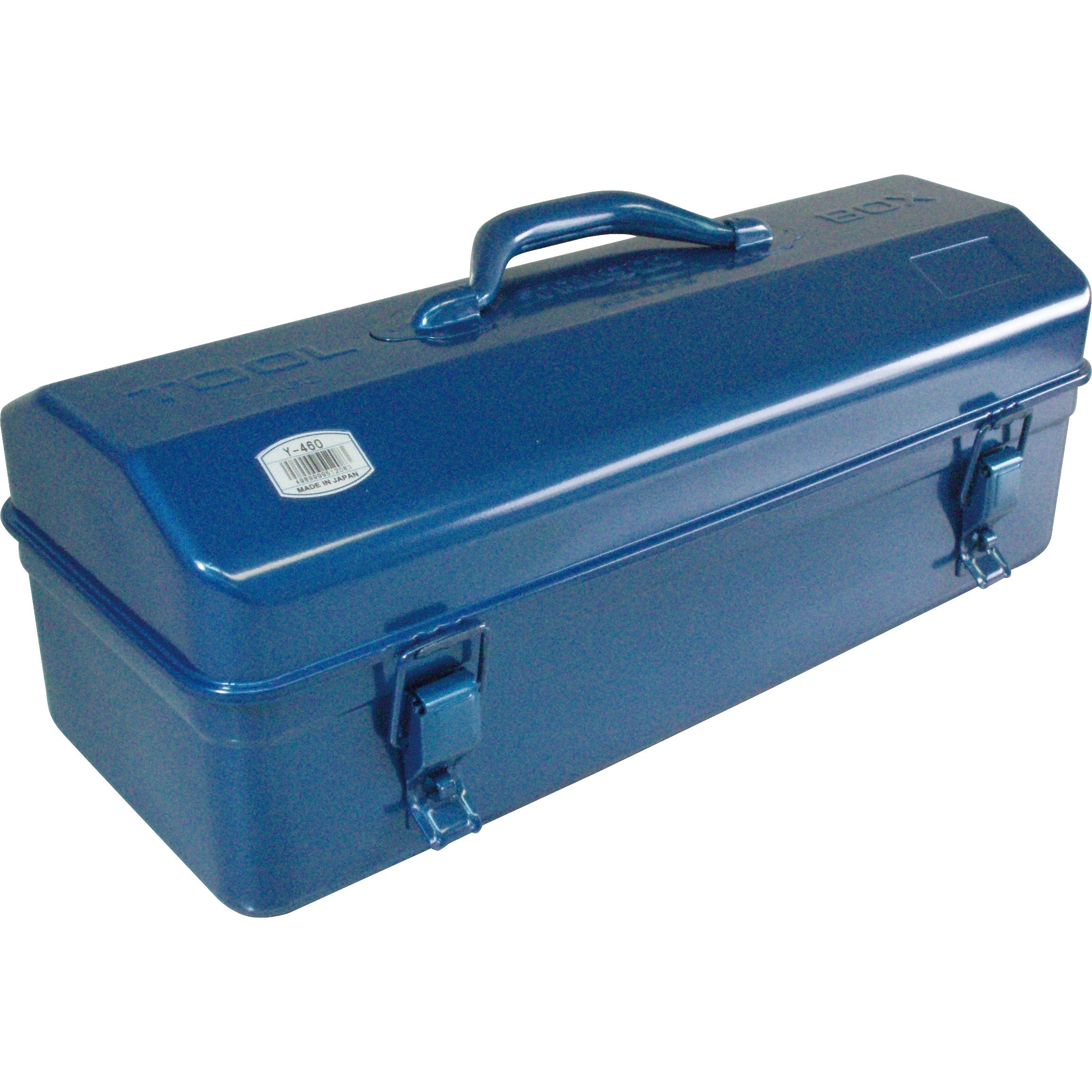 Y-460-B 山型工具箱 TRUSCO スチール ブルー色 外寸(幅×奥行×高さ)470
