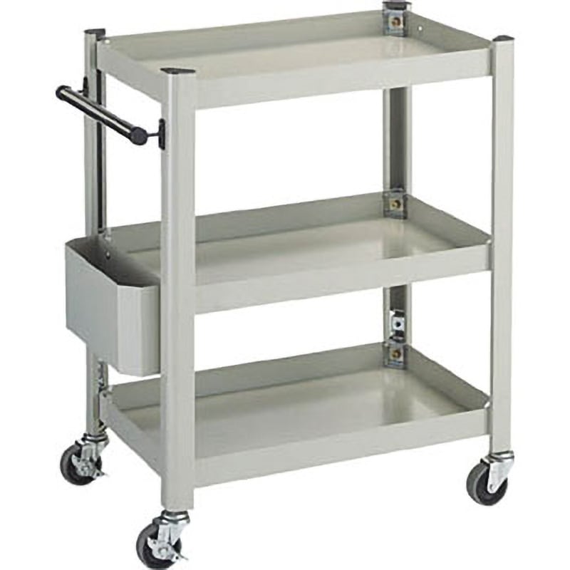 TCW-81A2F コンビネーションワゴン TRUSCO 3段 ネオグレー色 自在×4キャスター 幅643mm奥行427mm高さ880mm  TCW-81A2F