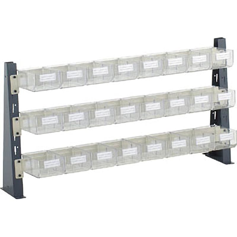 UPR-ML1803K ライトビンラック(卓上型・高さ475mm) TRUSCO 段数3 組立式 最大積載量30kg