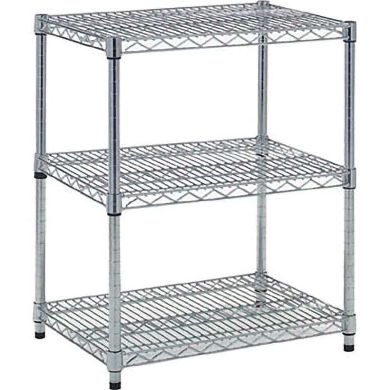 TSM-2243 ステンレス製メッシュラック TRUSCO 高さ745mm 棚段数(段)3