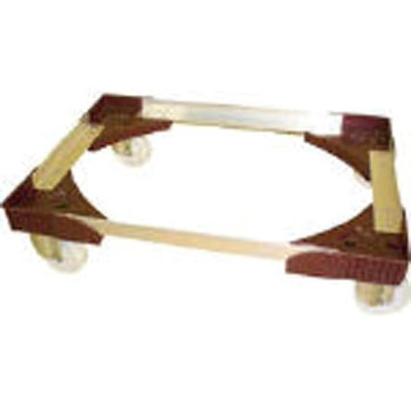 WA-75-75N-BR アルミアングルドーリー(エアーキャスター仕様) ワコーパレット 軽量