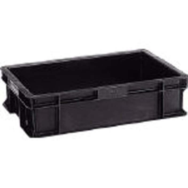 67308600BK00 導電性コンテナ テンバコ サンコー(三甲) 容量27.3L 嵌合商品テンバコ ED-54 ブラック色 外寸(幅×奥行×高さ)591×387×154mm 1個