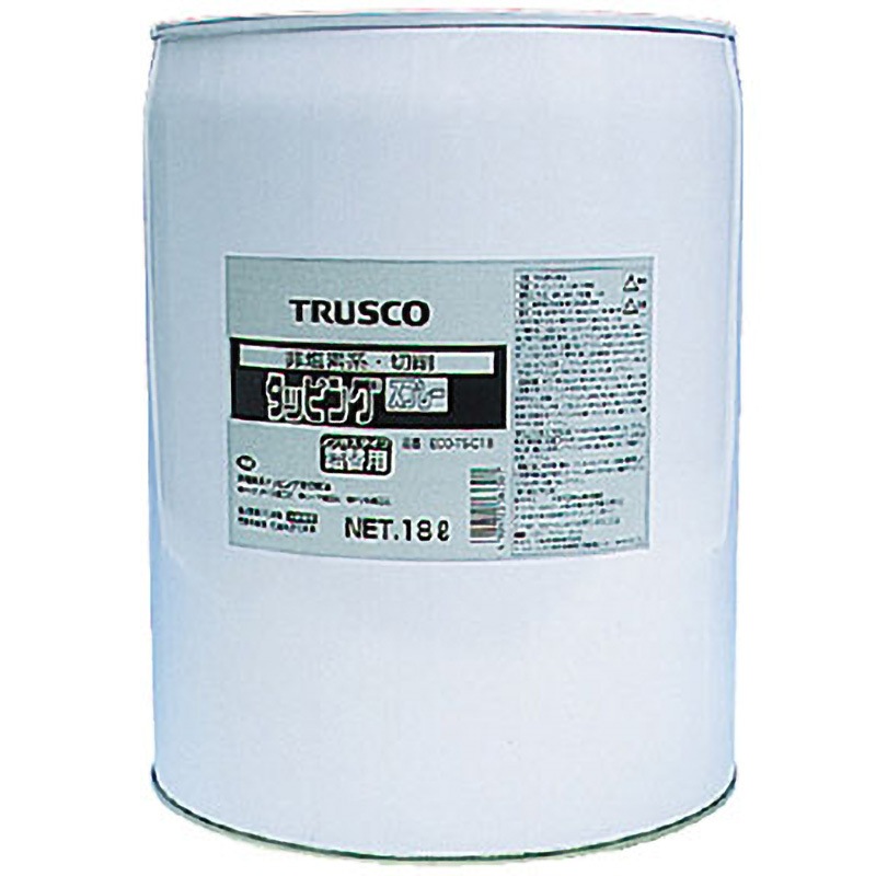 ECO-TS-C18 αタッピングノンガススプレー詰替用 難削材用 18L TRUSCO 液体 黄色 塩素フリータイプ