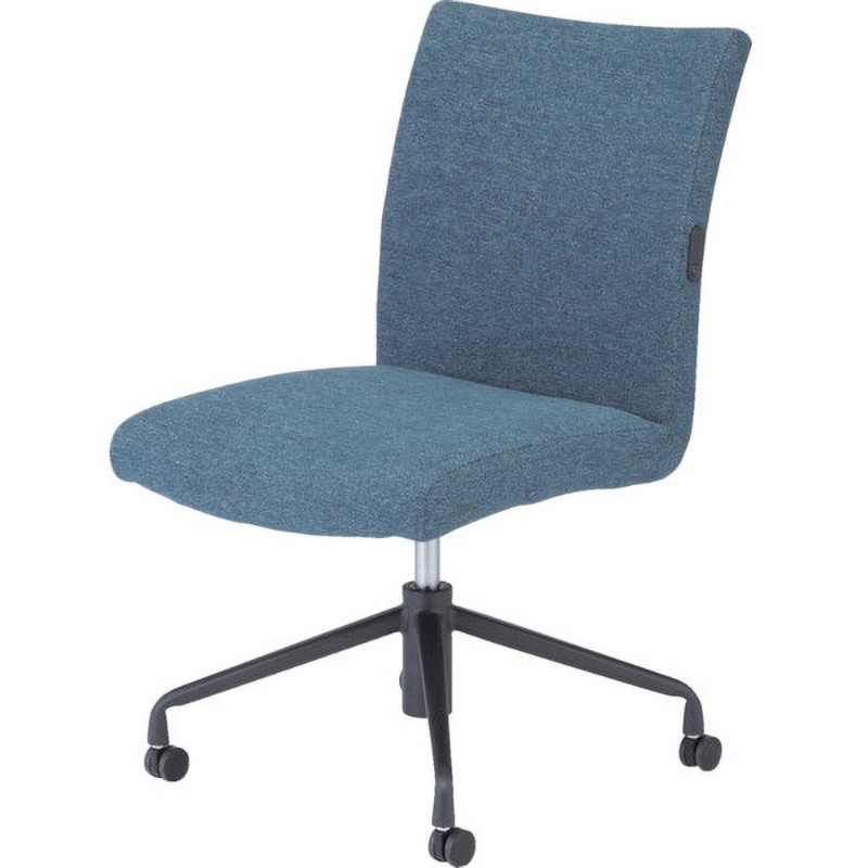 (運賃見積り)(直送品)TRUSCO ワーキングチェア 380XH460ー590 黒 TFDC-500:BK 運賃見積り)(直送品)TRUSCO オフィスチェア 布張り 肘付 ブルー T-05A-B