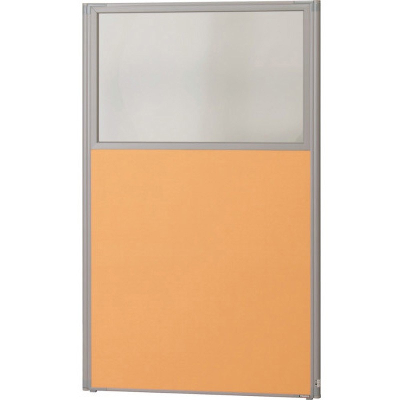 TLP-1509UCL-OR ローパーティション 上部透明タイプ TRUSCO オレンジ色 高さ1465mm間口900mm奥行30mm  TLP-1509UCL-OR 30,537円