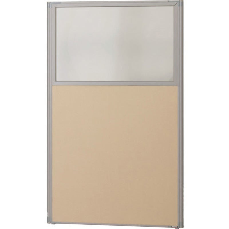 TLP-1509UCL-BE ローパーティション 上部透明タイプ TRUSCO ベージュ色 高さ1465mm間口900mm奥行30mm  TLP-1509UCL-BE