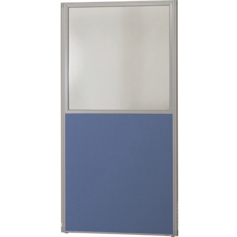 TLP-1809UCL-B ローパーティション 上部透明タイプ TRUSCO ブルー色 高さ1765mm間口900mm奥行30mm  TLP-1809UCL-B 33,787円