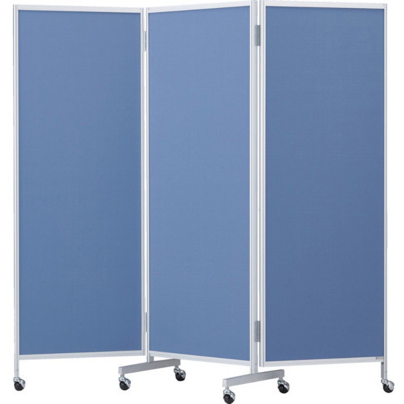 TMPAC-1720-B 可動式三つ折りパーテーション (クロス張り) TRUSCO 単体