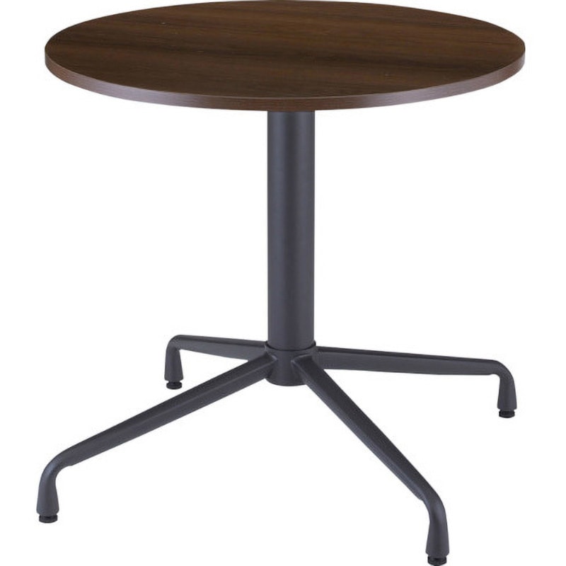 MTTR-750 丸型ミーティングテーブル TRUSCO ダークウッド色 高さ700mm間口750mm奥行750mm