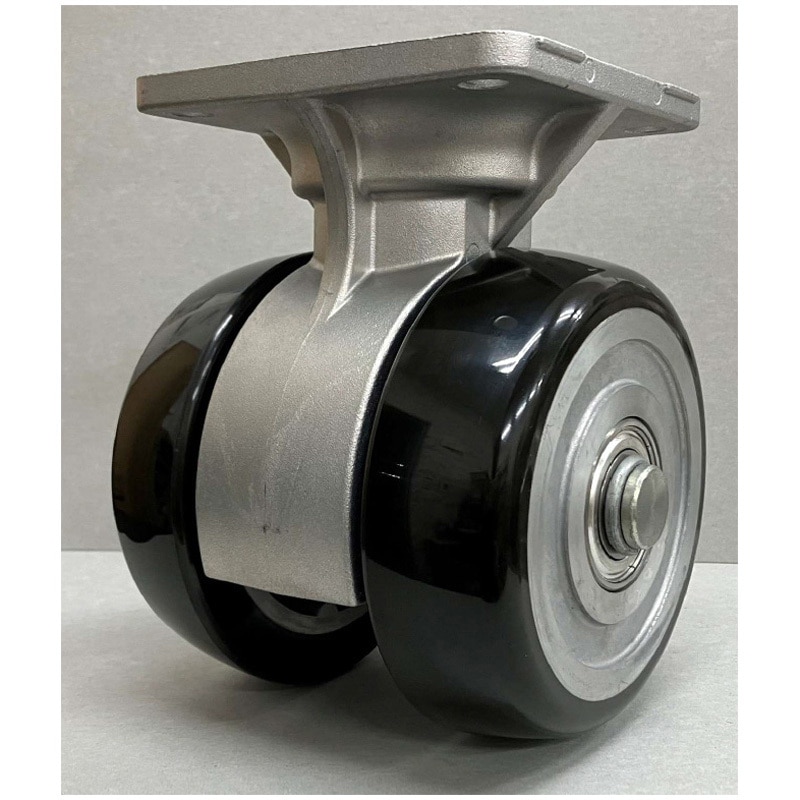 TSY150K 双輪キャスター 超重量用キャスター 固定式 東海キャスター ウレタン車輪 プレート式 150径 車輪幅40mm